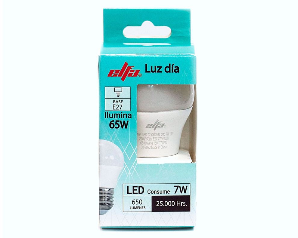 Ampolleta Led 6000K E27 Luz Día 7W-1