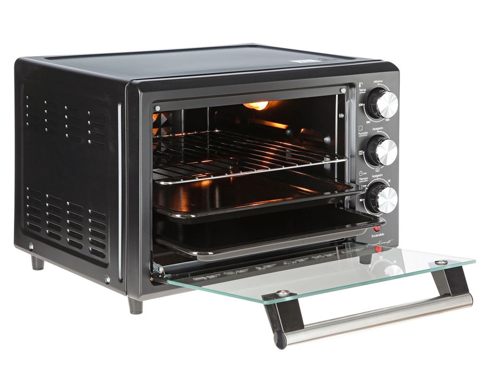 Horno eléctrico UT-BACKOFEN PRO-B negro 25 litros-3