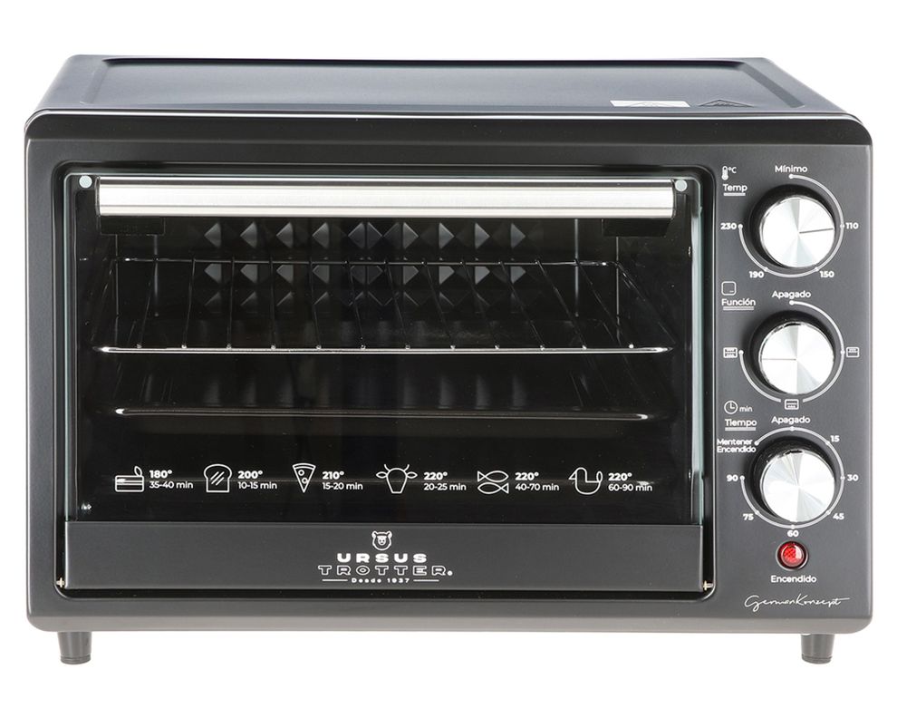Horno eléctrico UT-BACKOFEN PRO-B negro 25 litros-1