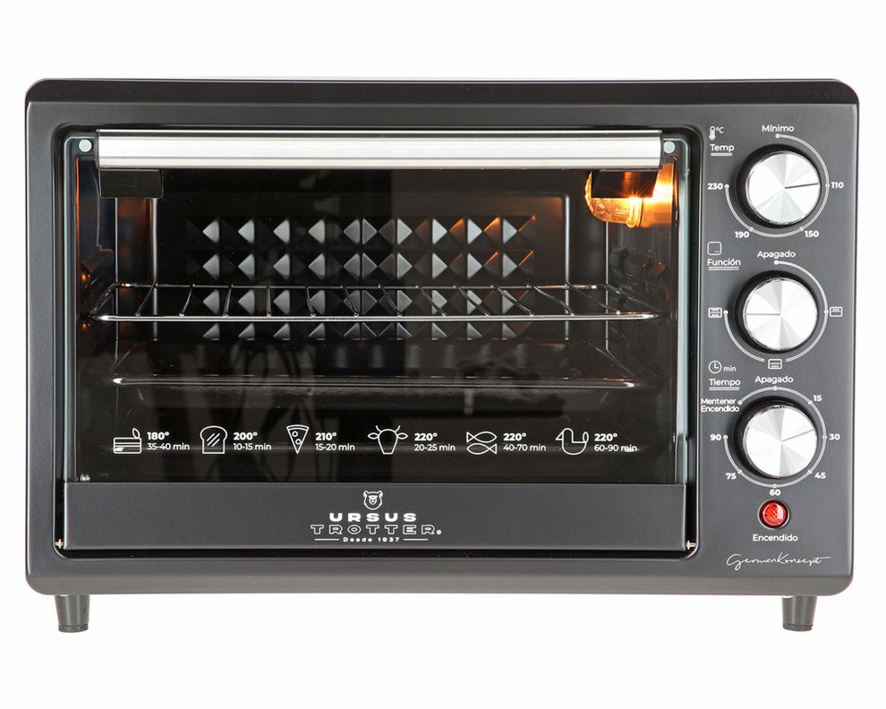 Horno eléctrico UT-BACKOFEN PRO-B negro 25 litros-0