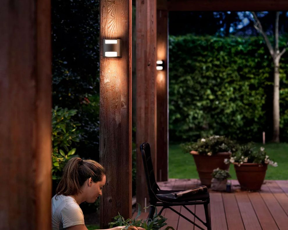 Aplique exterior Bifocal Grass luz cálida-2