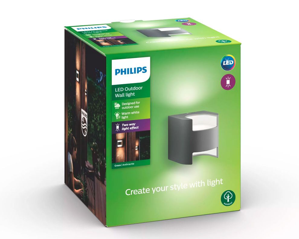 Aplique exterior Bifocal Grass luz cálida-1