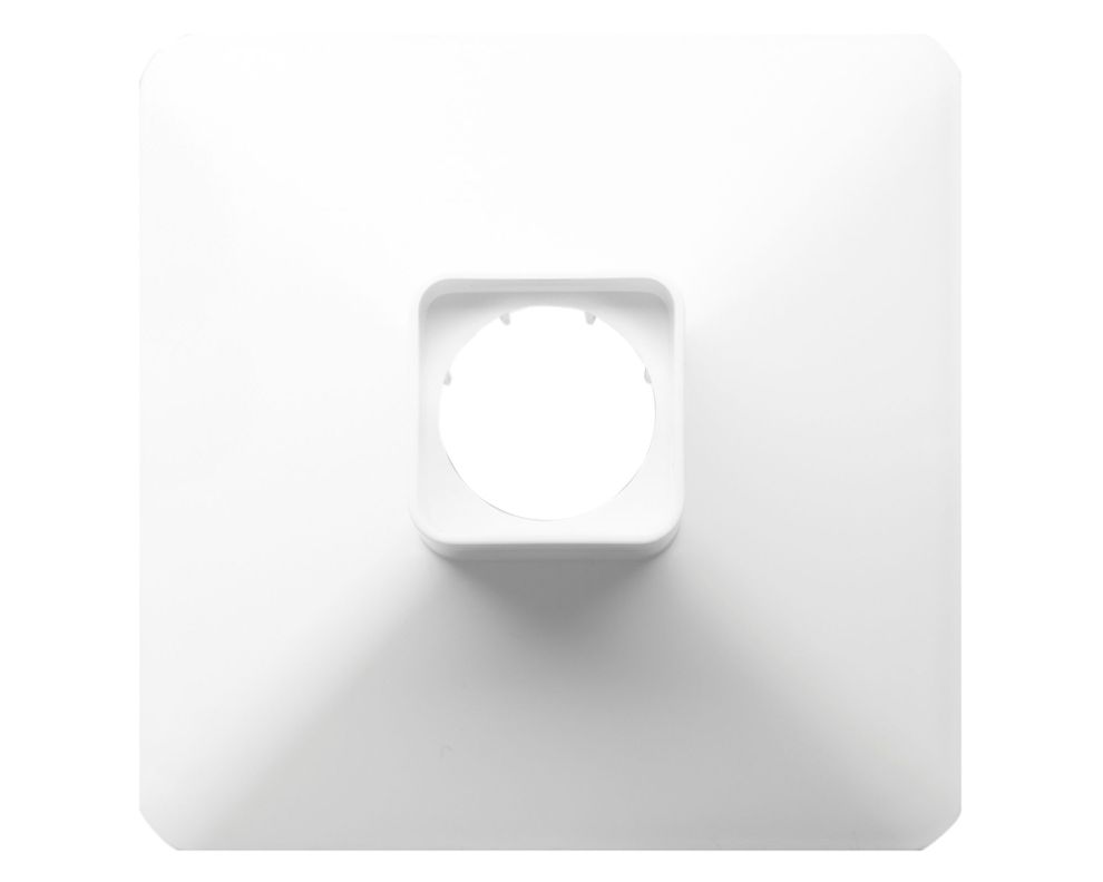 Plafón cuadrado 120W E27 1L Dexson blanco-0
