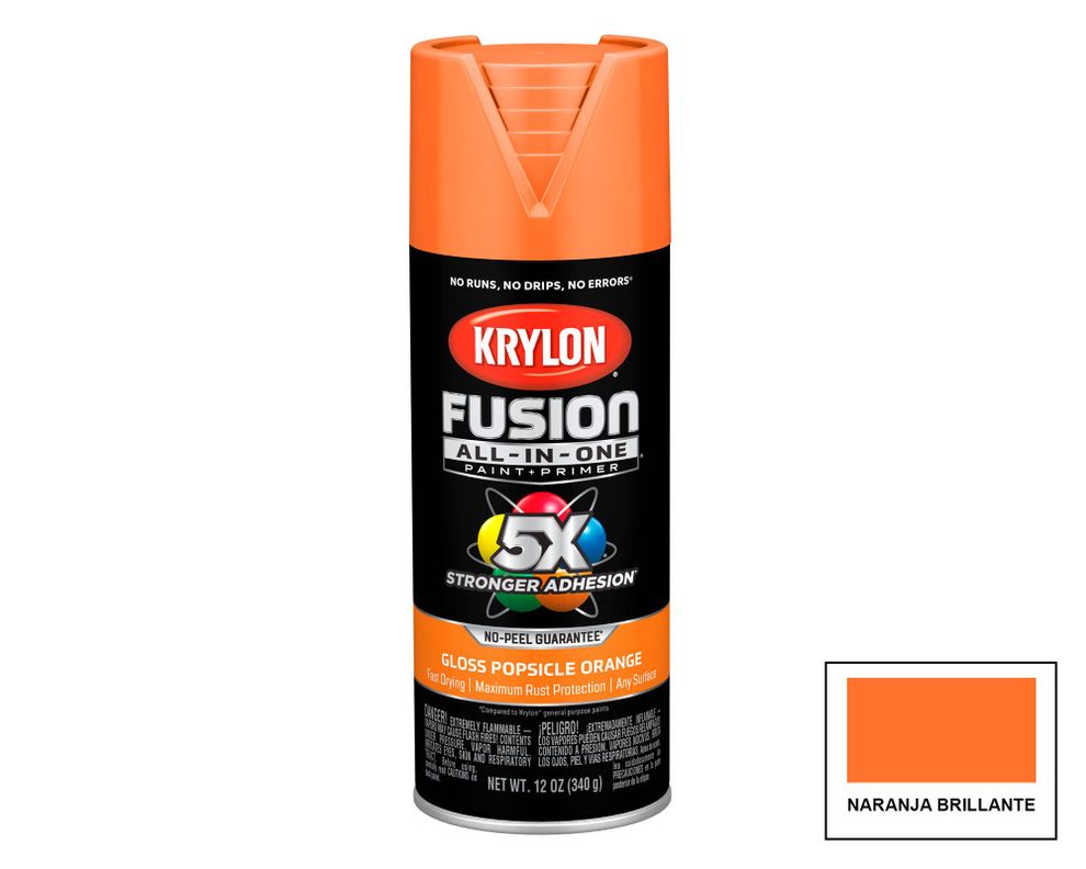 Spray Krylon Fusion 5X Gloss Popsicle Orange 340 g-0