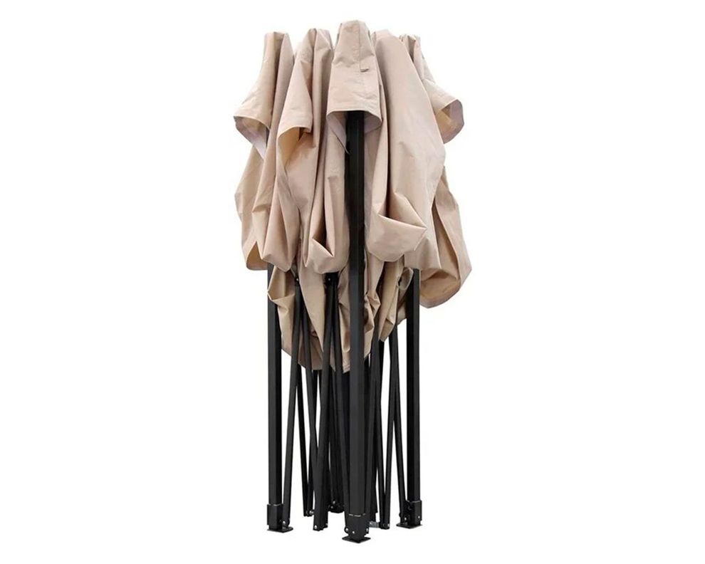 Toldo gazebo plegable 3x3 m beige-1