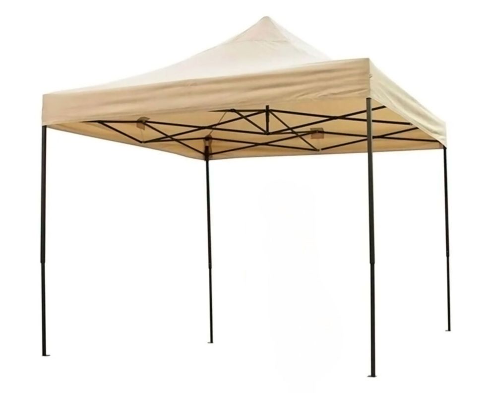 Toldo gazebo plegable 3x3 m beige-0