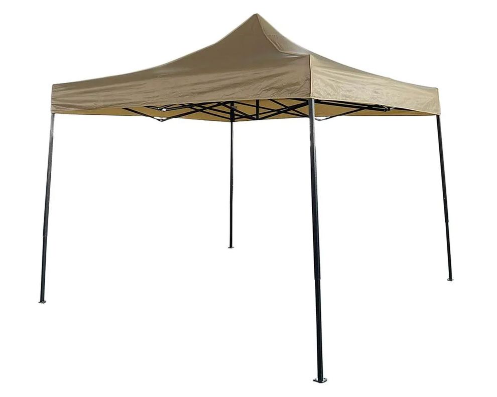 Toldo gazebo plegable taupe 3x3 m-1