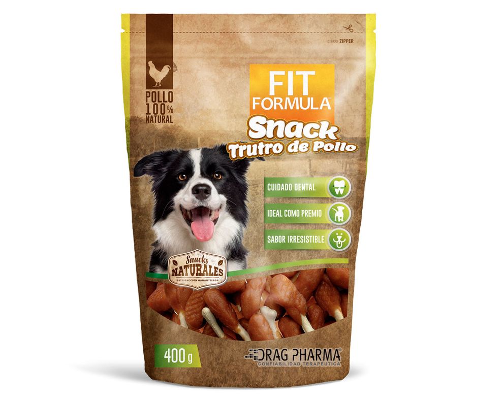 Snack perro todos los tamaños trutro pollo deshidratado 400g-0