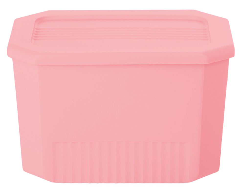 Caja organizadora Octagonal salmón 16x25x18 cm-0