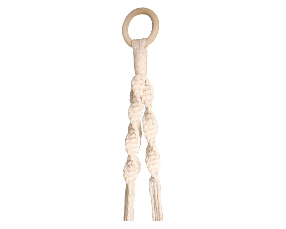 Portaplanta colgante macramé Triple-2