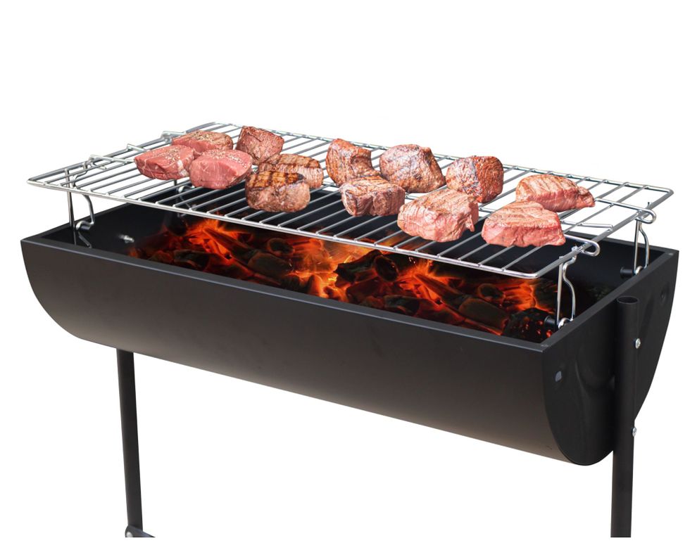 Parrilla a carbón Barrel Small negro-3
