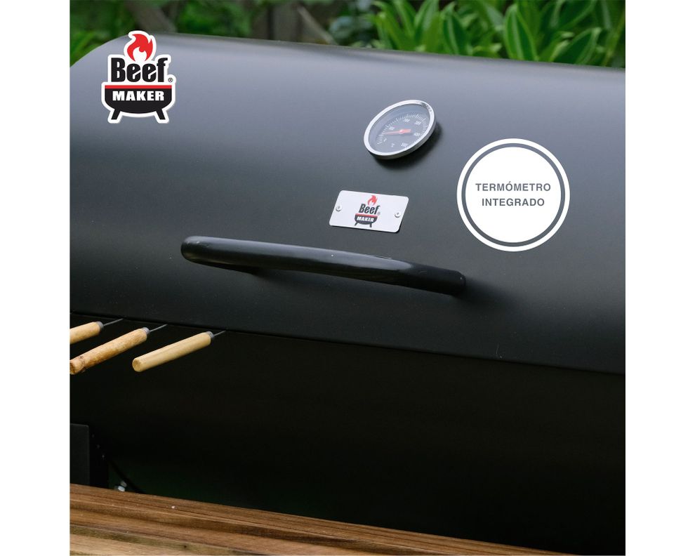 Parrilla a carbón Montana negro-9