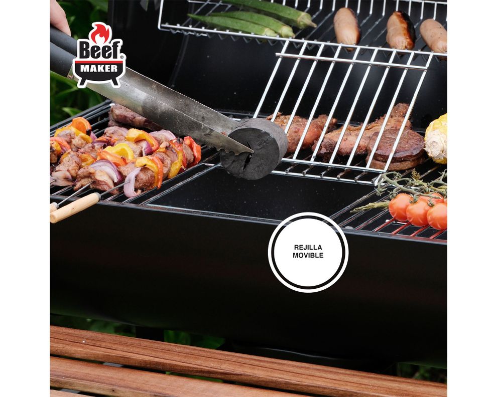 Parrilla a carbón Montana negro-7