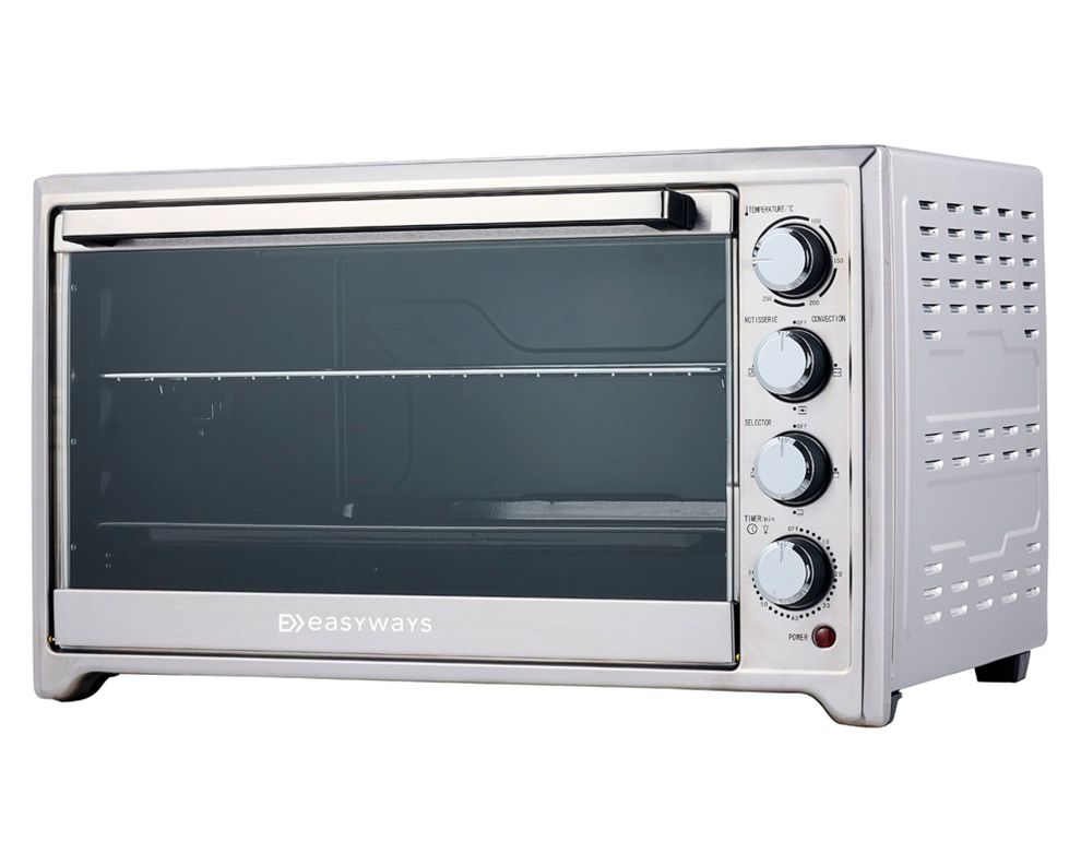 Horno eléctrico Oven Master plateado 60 lt-0