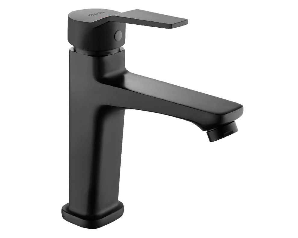 Monomando lavamanos Compass matte negro-0