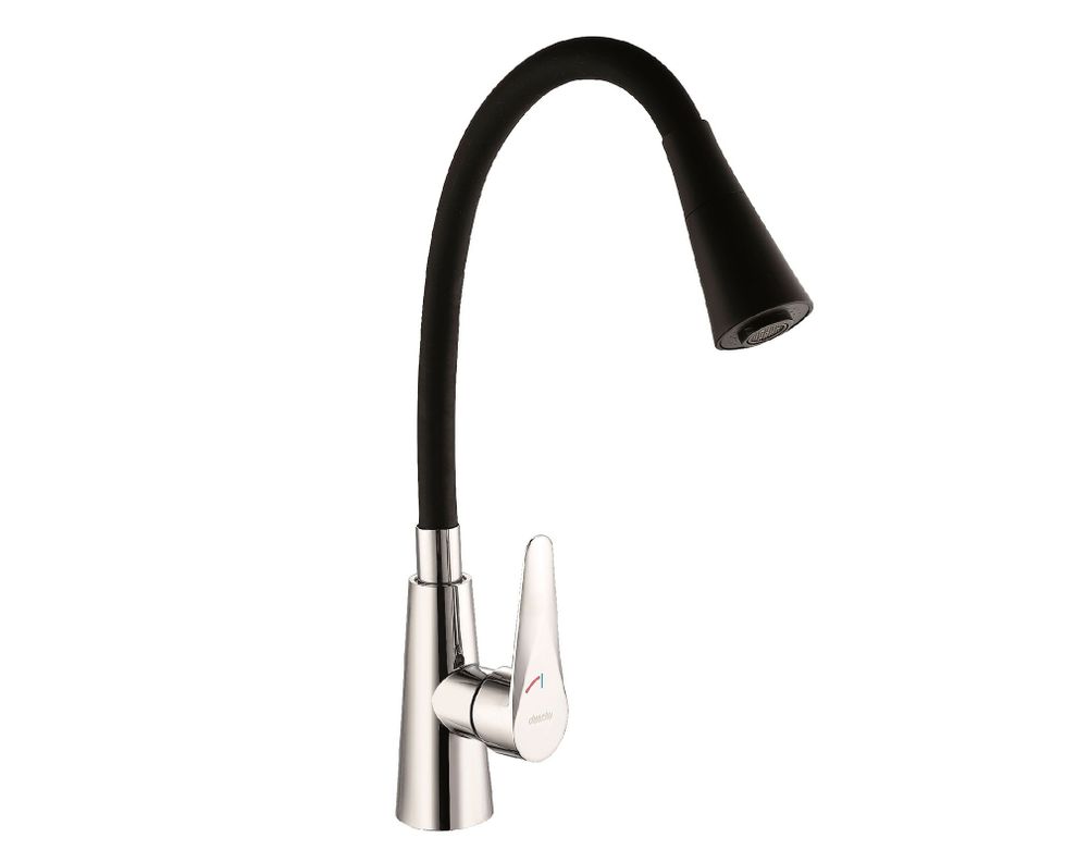 Monomando cocina flexible negro extraible-0