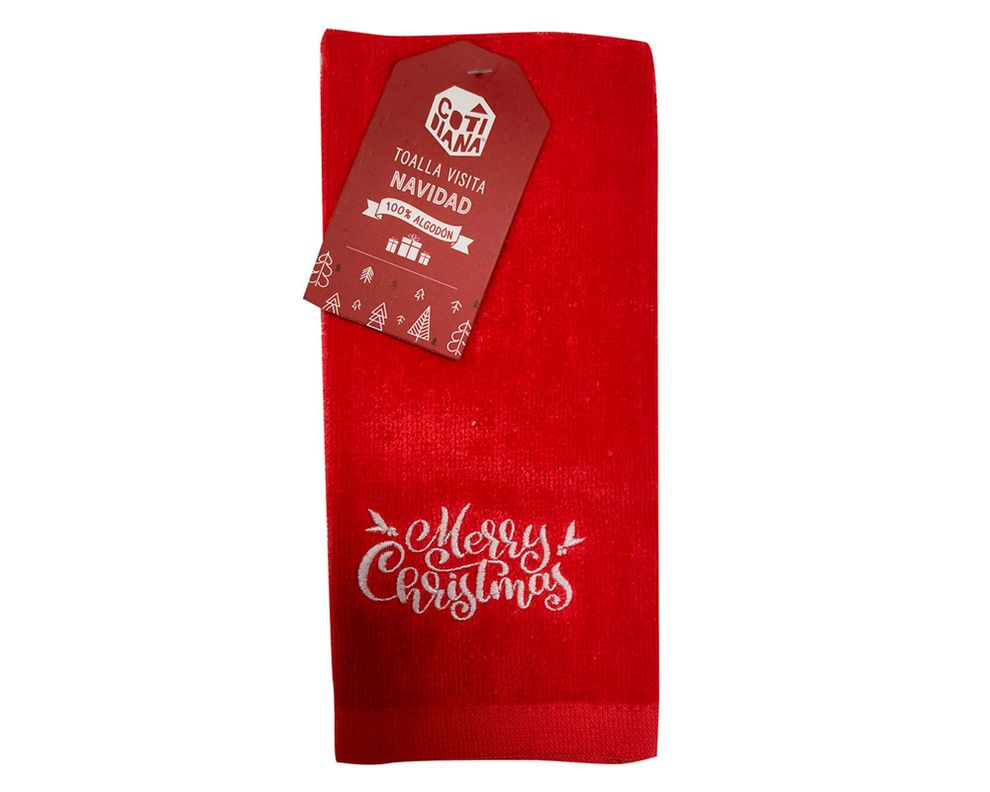 Toalla visita Navidad D4 30x45 cm