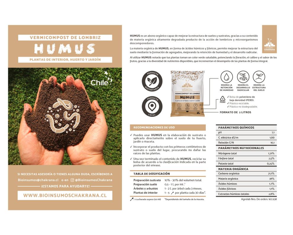 Humus de lombriz 3 litros-3