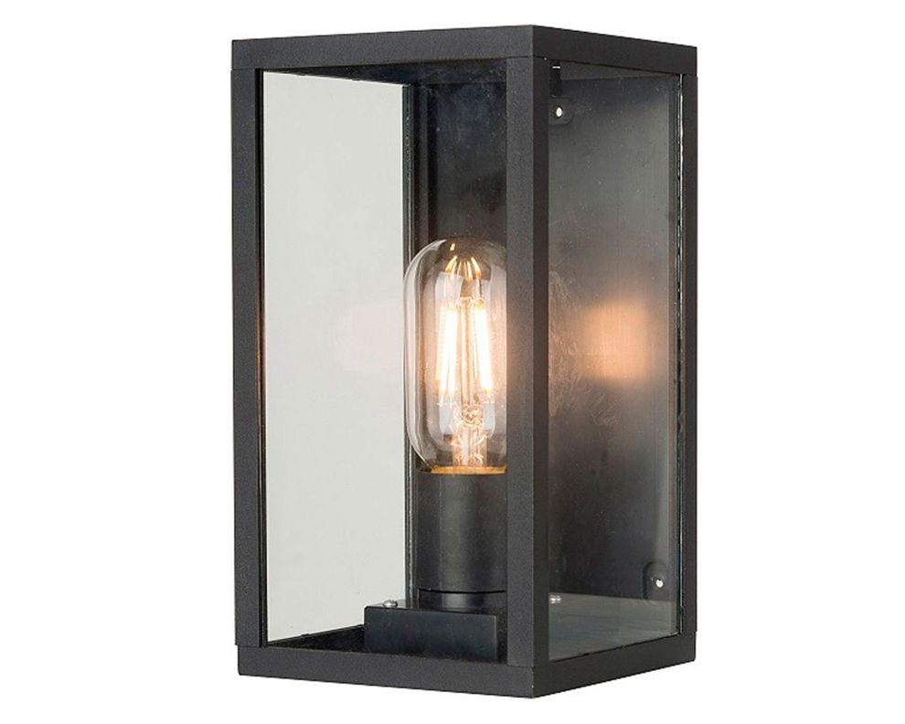 Aplique muro Varina E27 1L negro-1