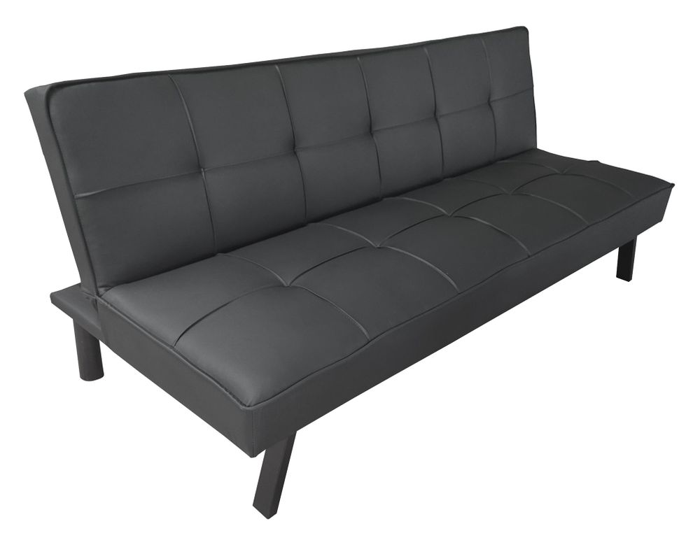 Futón Amm negro 77x180x80 cm-1