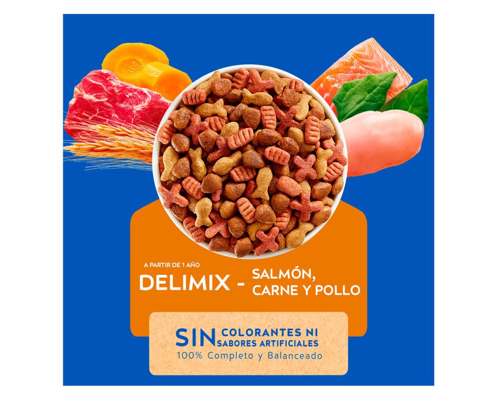 Alimento seco adulto delimix 8 kg-1