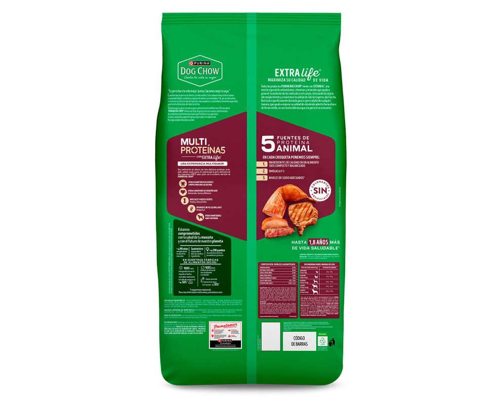 Alimento seco adulto multiprotein 3 kg-1