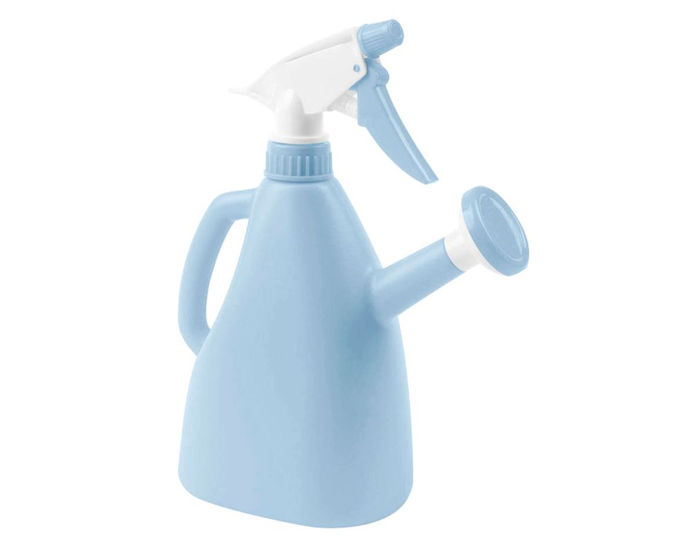 Regadera con pulverizador Capri azul 1 litro-0