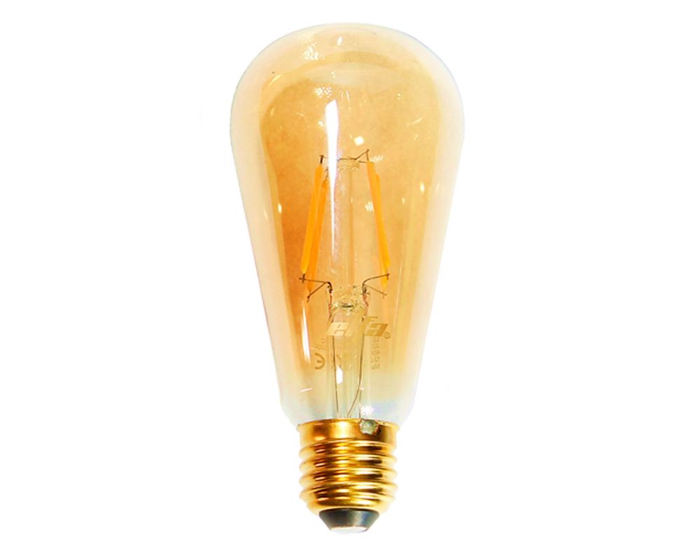 Ampolleta Led 6W E27 luz cálida ST64 Filamento-0
