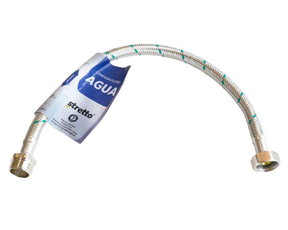 Flexible agua lavaplatos/lavamanos HI-HE 1/2" 50 cm-0
