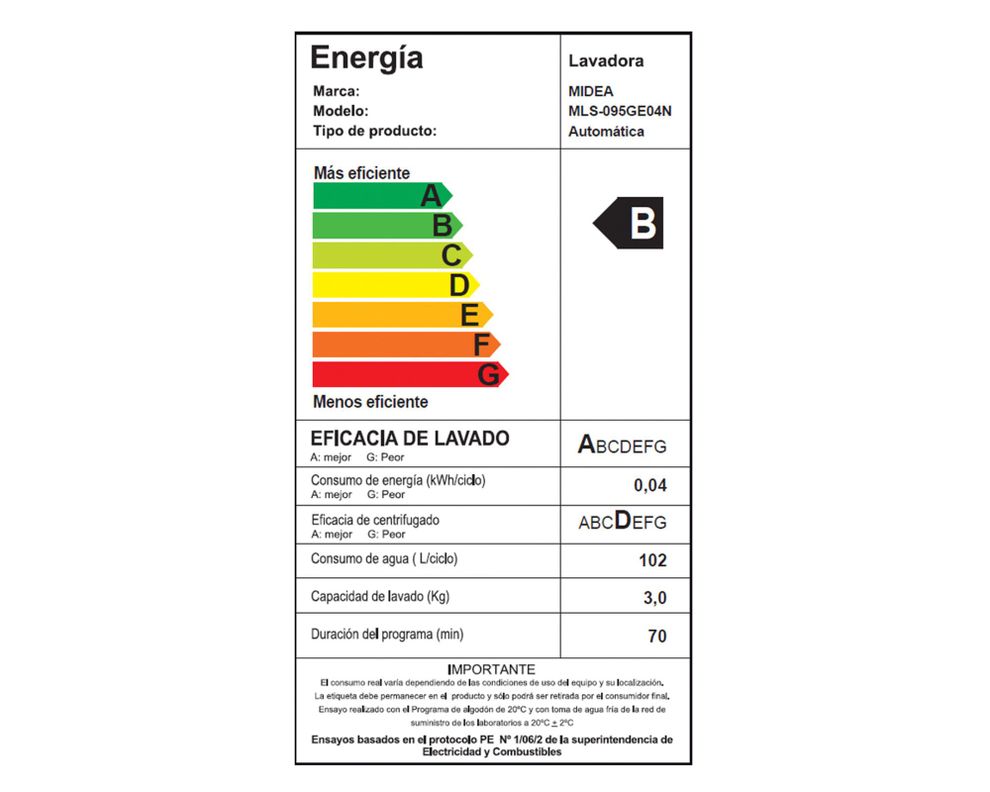 Lavadora carga superior 9.5 kg MLS-095GE04N-6