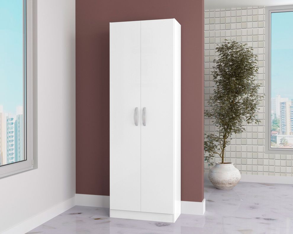 Despensa 5 repisas 2 puertas blanco-2