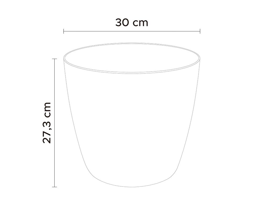 Maceta San remo pale pink mate 30 cm-3