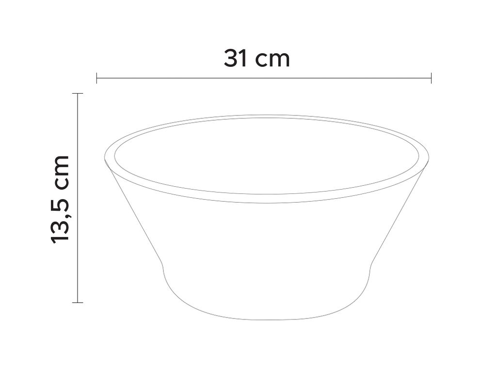 Maceta Saramango bowl antique 31 cm-3