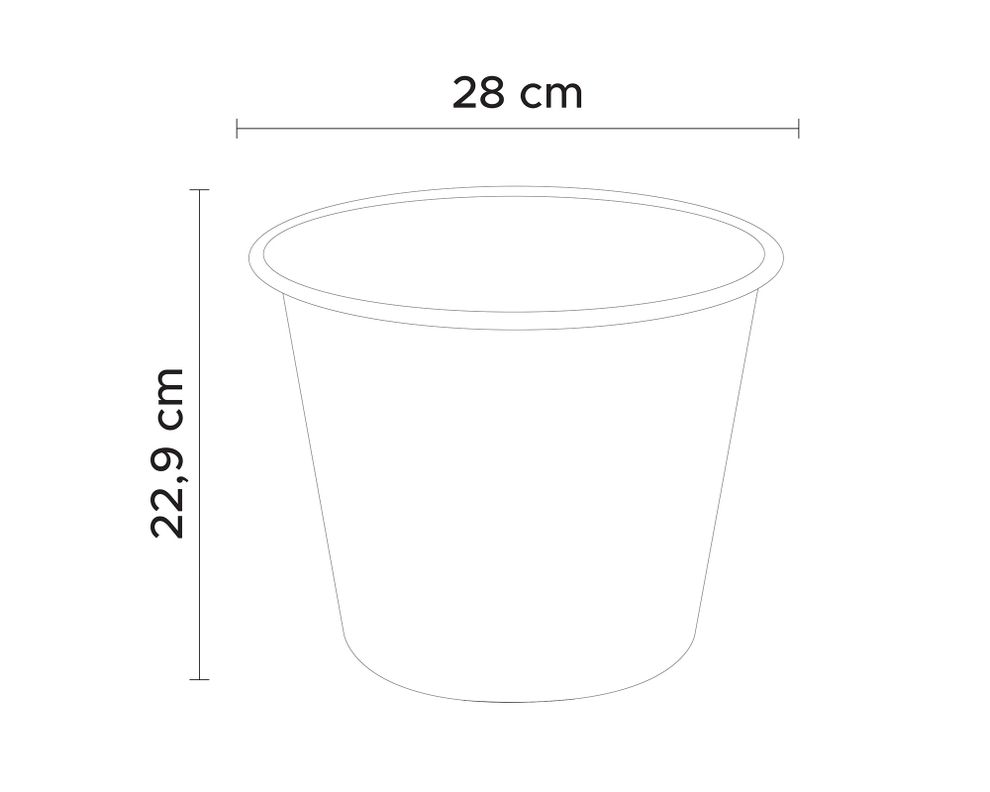 Maceta Saramango cilindro antique 28 cm-3