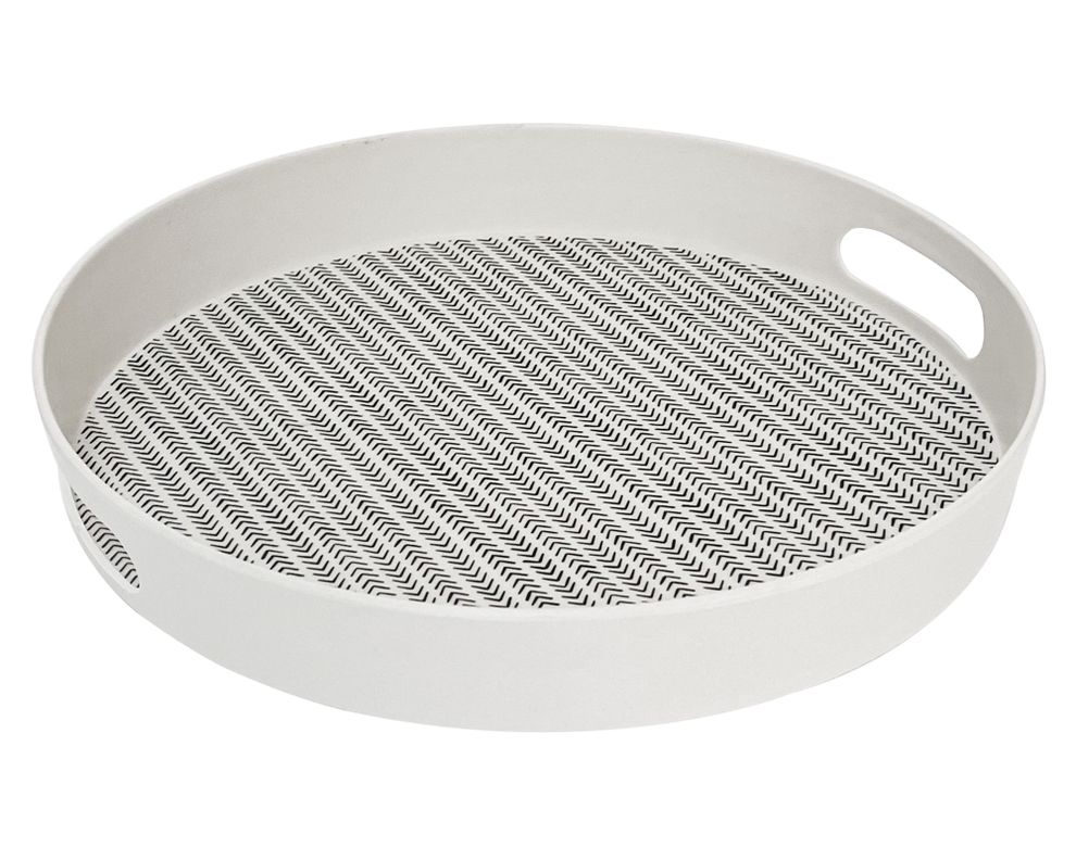 Bandeja redonda Flechas biobamboo 30x4.5 cm-0