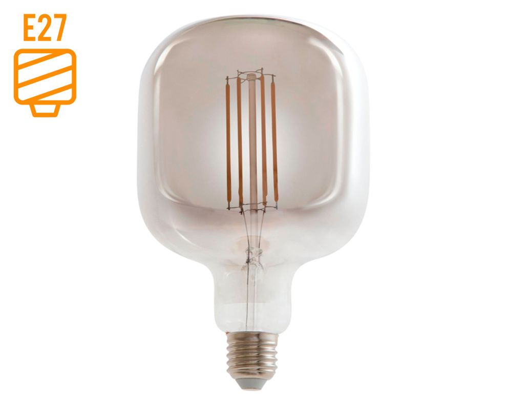Ampolleta Led 6.5W E27 1L luz cálida U120 vintage gris-0