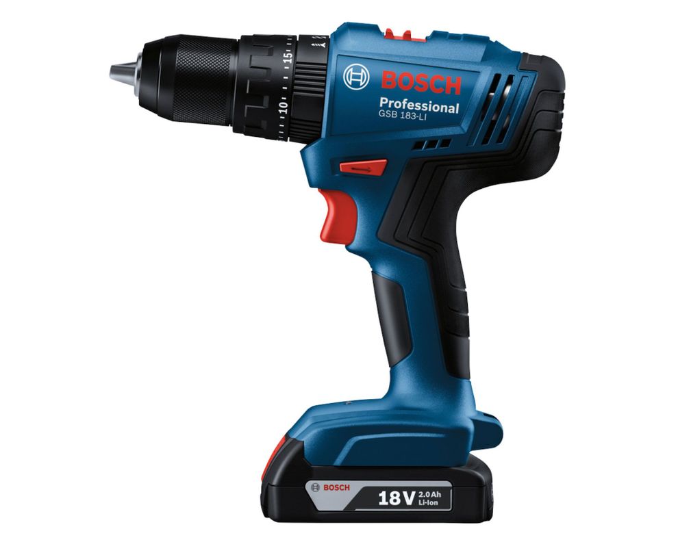 Taladro percutor atornillador 13 mm 18V GSB 183-LI-1