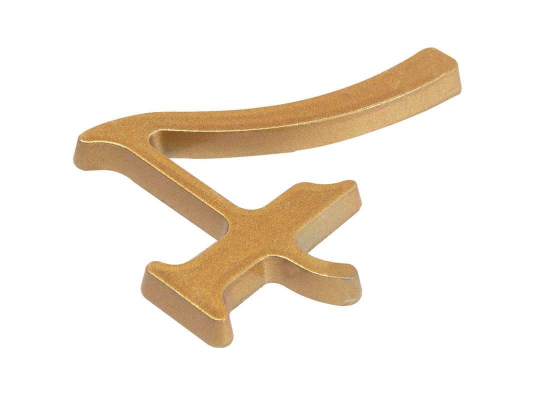 Número 4 7 cm bronce Poli-1