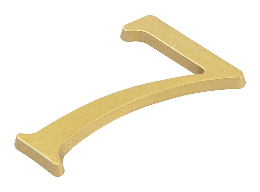 Número 7 7 cm bronce Poli-1