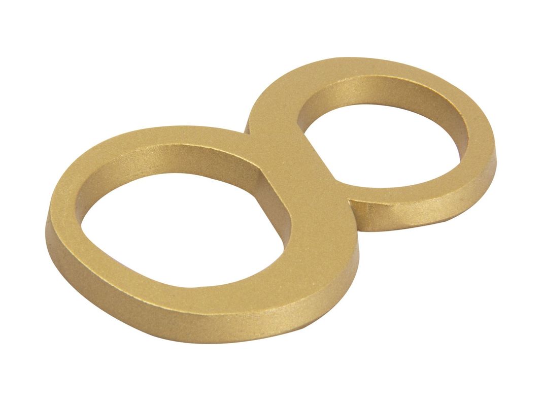 Número 8 7 cm bronce Poli-1