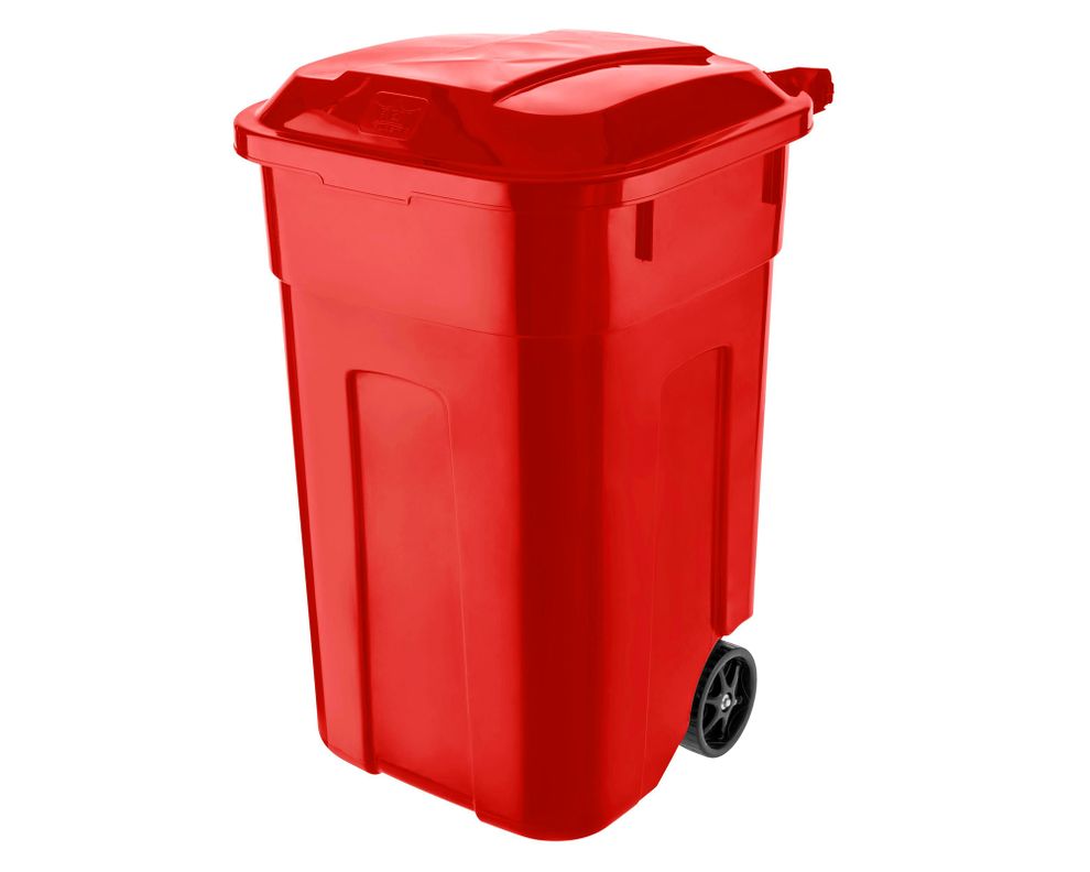 Basurero Megaforte rojo 140 l