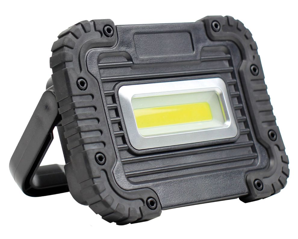Lámpara portátil 5W 10.2 cm luz neutra Reflector de área negro
