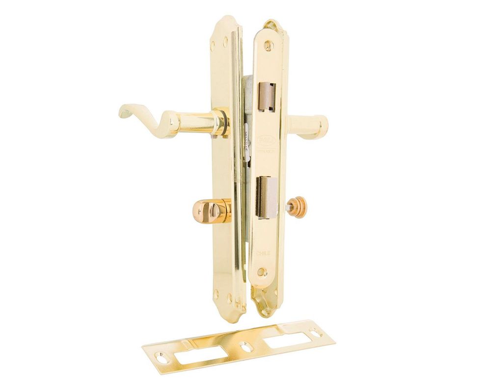 Cerradura embutida manilla baño bronce Anna Poli-0