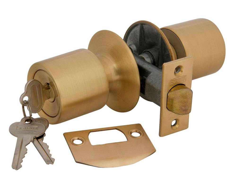 Cerradura tubular pomo oficina/dormitorio bronce 4040 Scanavini-3