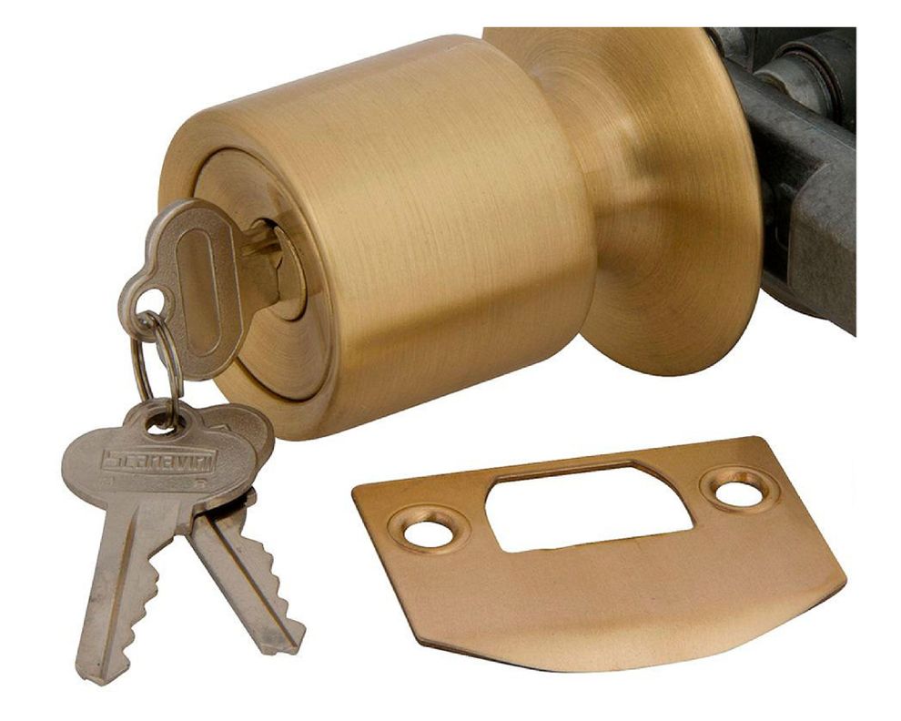 Cerradura tubular pomo oficina/dormitorio bronce 4040 Scanavini-1