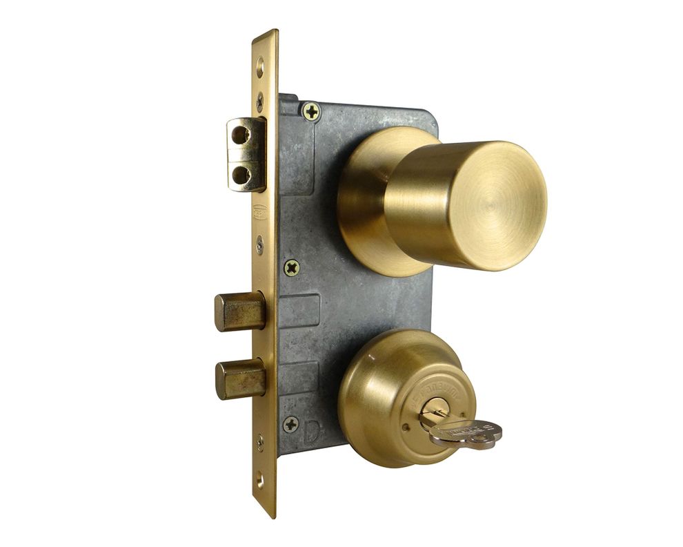Cerradura embutida acceso 4180 bronce Scanavini-1