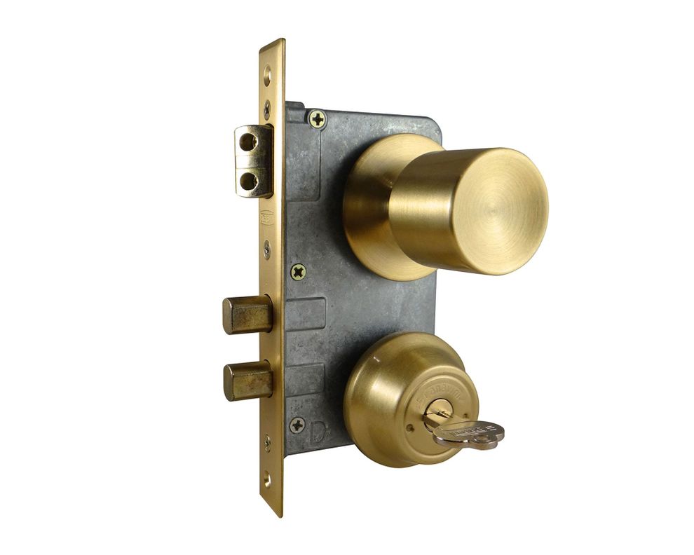 Cerradura embutida acceso 4180BSL/BSL bronce Scanavini-1