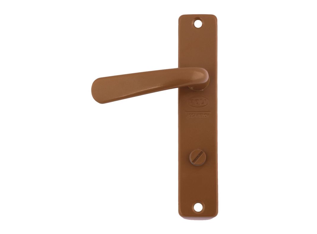 Cerradura embutir manilla baño/dormitorio clásica Poli-1