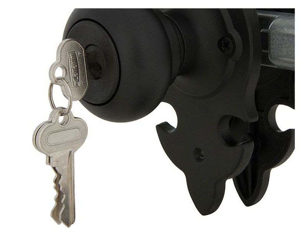 Cerradura tubular pomo acceso/bodega negra 6043 Scanavini-2