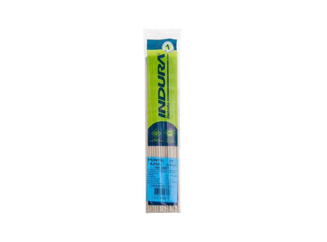 Electrodo 1/8'' punto azul display 1 kg Indura-0